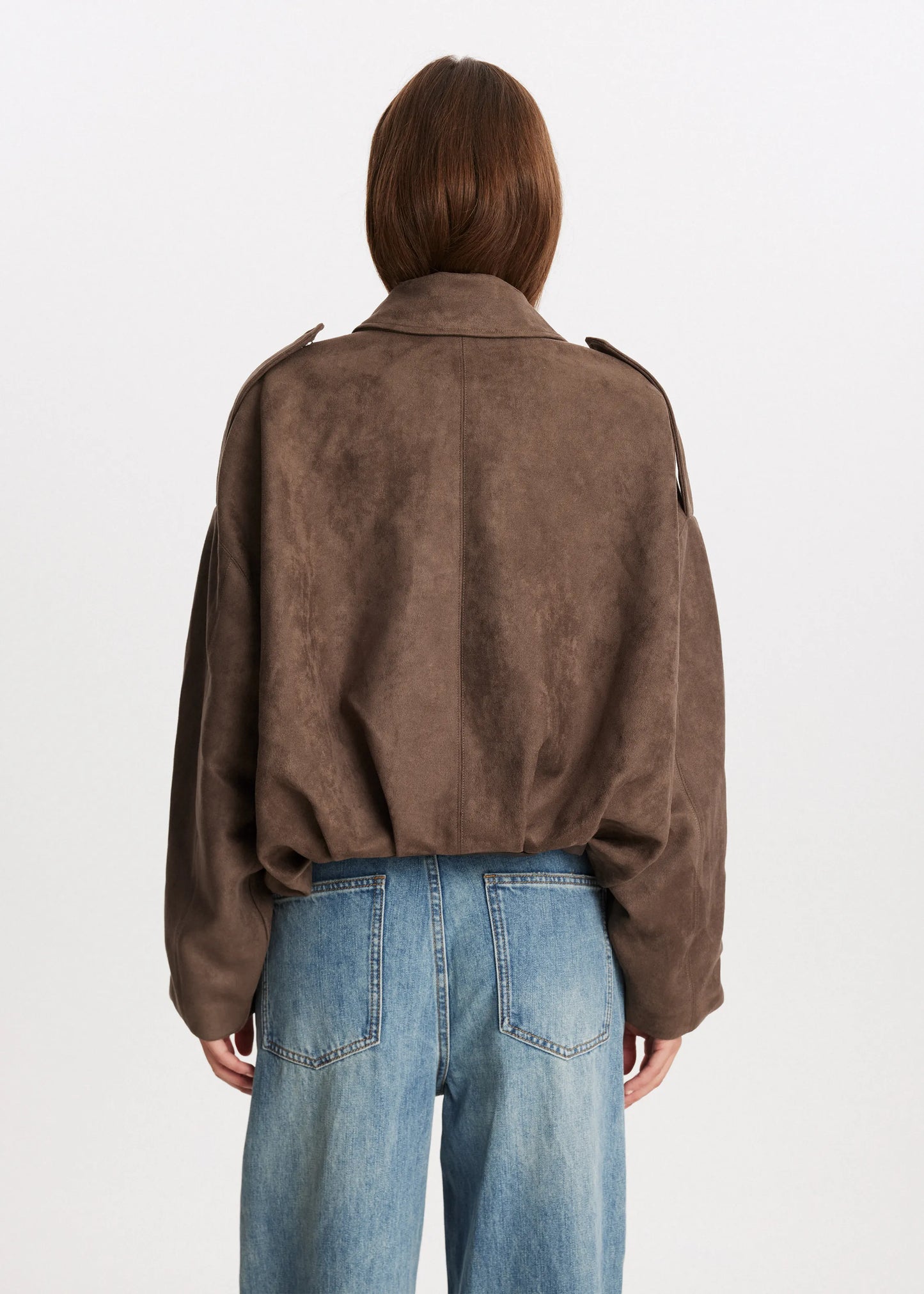 Valeria | Casual Jas met Suèdelook