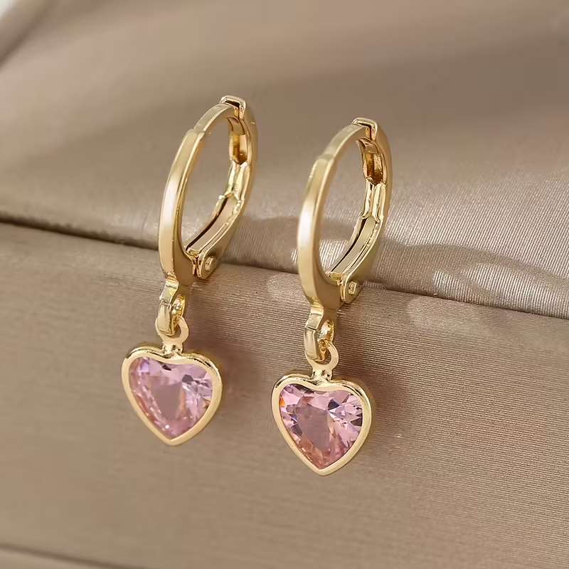 Heart Charm Oorbellen