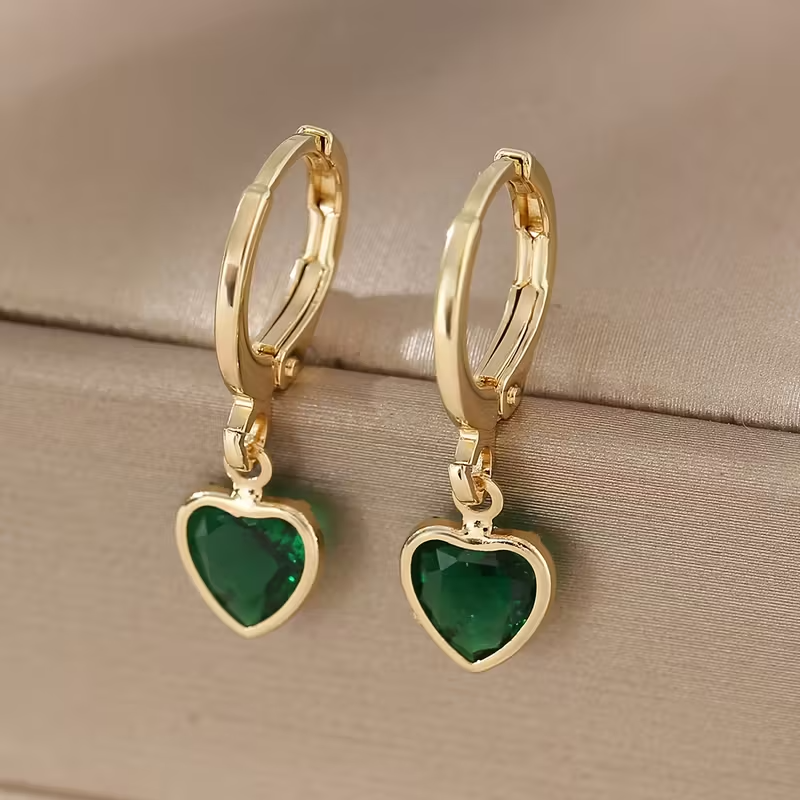 Heart Charm Oorbellen