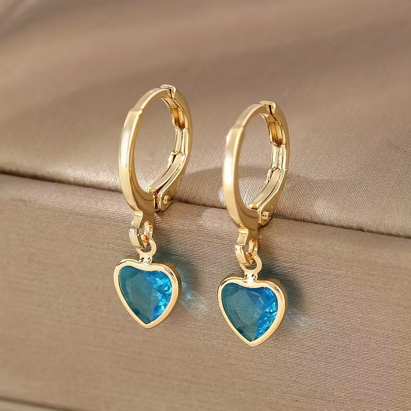 Heart Charm Oorbellen