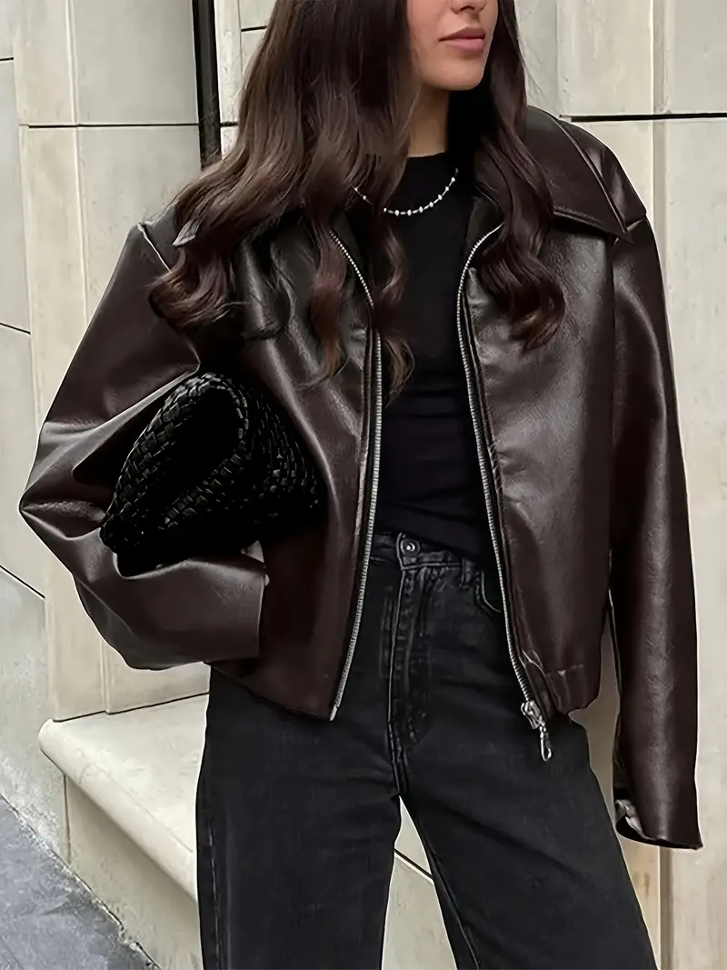 Ruby | burgundy leren jas