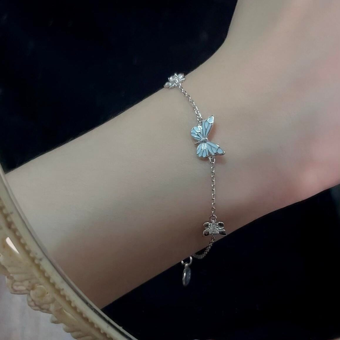 Droomlicht Vlinderarmband