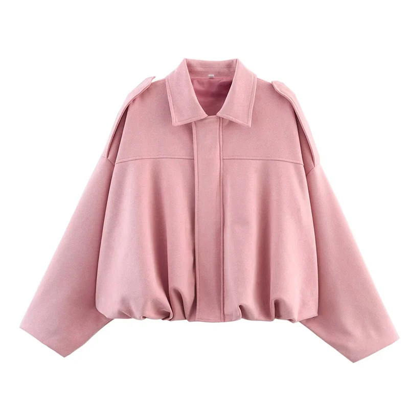 Valeria | Casual Jas met Suèdelook