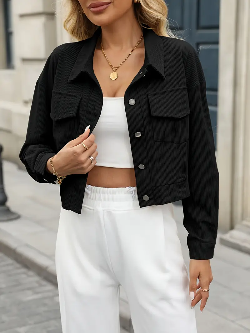 corduroy cropped jasje