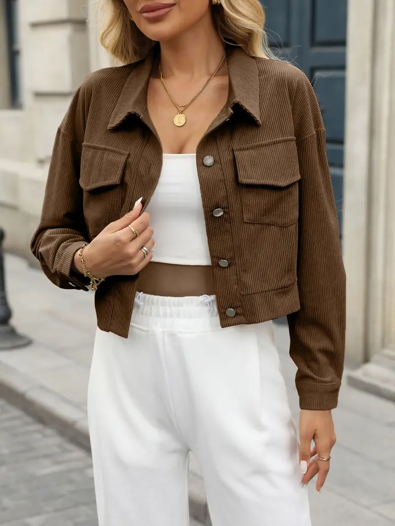 corduroy cropped jasje