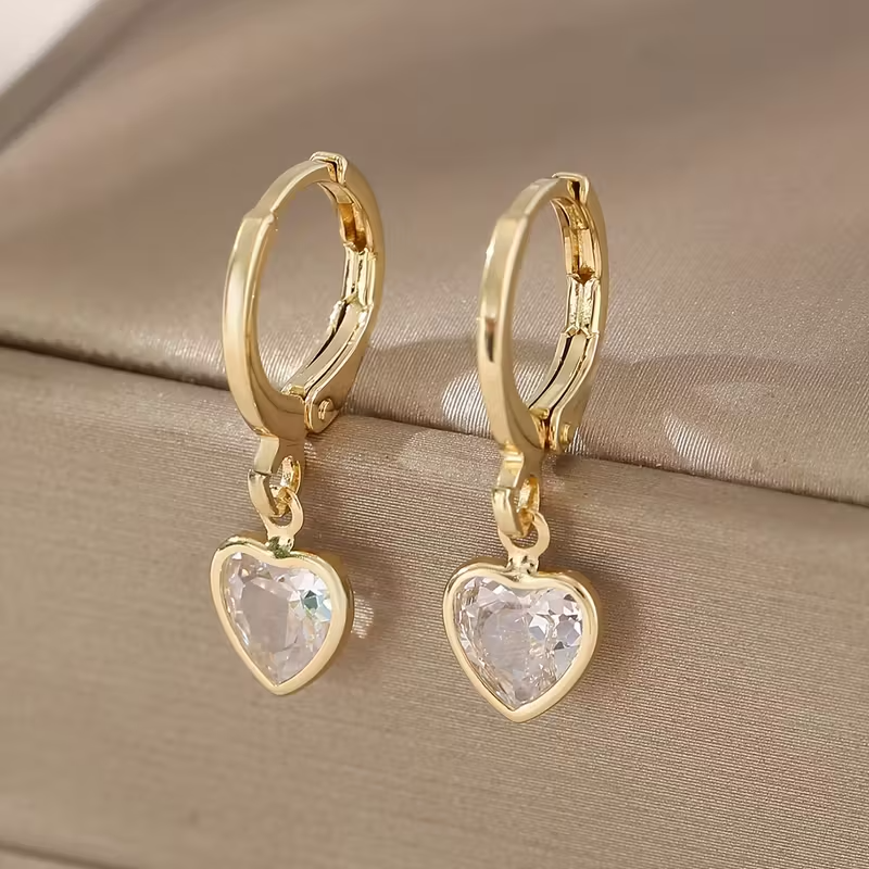 Heart Charm Oorbellen