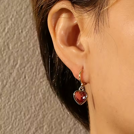 Heart Charm Oorbellen