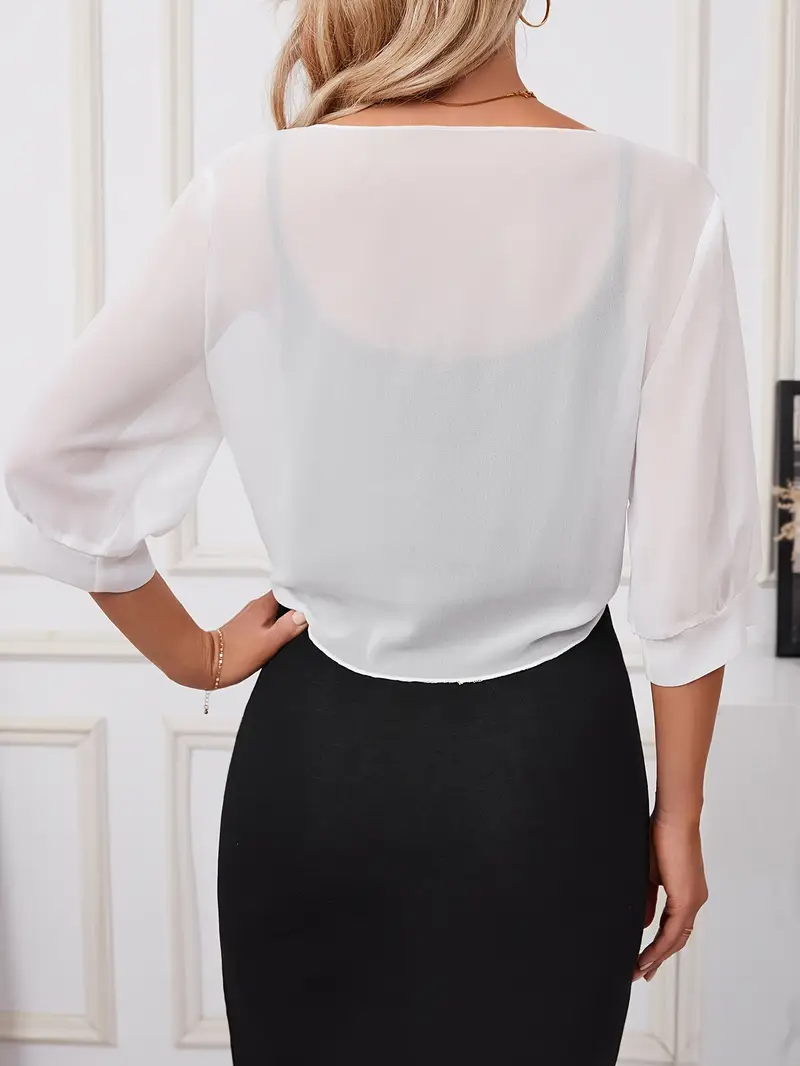 Alena – Open Voorzijde Dames Blouse