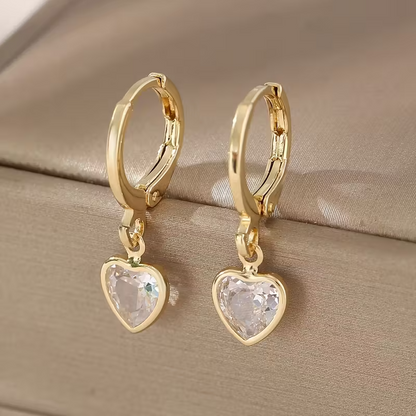 Heart Charm Oorbellen