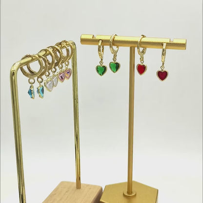 Heart Charm Oorbellen